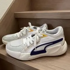 PUMA スニーカー ホワイト パープルのサムネイル