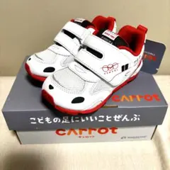 【新品】ムーンスター/CARROT/キッズシューズ/カモメホワイト/16cm