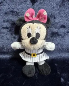 千葉ロッテマリーンズ ユニフォーム ミニーマウスぬいぐるみキーホルダー