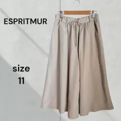 ESPRITMUR ワイドパンツ サイズ11 ウエストゴム ゆったり シャカテロ