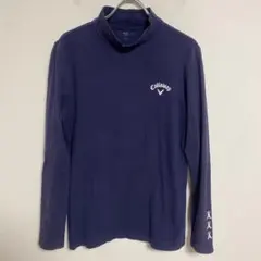 Callaway ネイビー ハイネックインナーTシャツ M