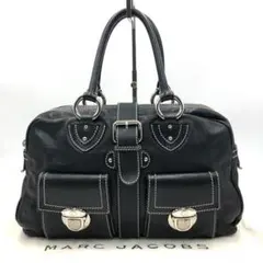 極美品 定価17万円 マークジェイコブス アーカイブ ハンドバッグ 本革 黒