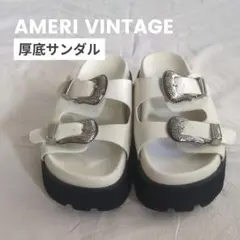【週末限定セール】Ameri VINTAGE ウエスタンバックル サンダル 厚底のサムネイル