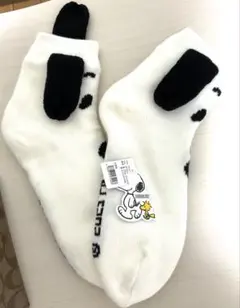 新品未使用　スヌーピー　ルームソックス　靴下　もこもこ