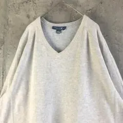 A3957古着　スウェット　グレージュ　無地　90s Y2K