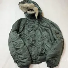 専用 米軍実物 75年 N-2B ミリタリージャケット フライトジャケット L