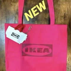 IKEA クノーリグS ハート柄＆トートバック ピンク 各1個