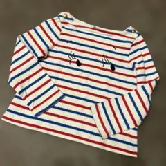 B*s様 PETIT BATEAU ストライプ 長袖カットソー 104cm