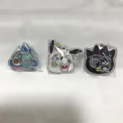 サンリオ キャラクターズパッケージチャーム ハンギョドンポチャッコ バツ丸 3種