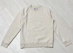 adidas オリジナルス　ベージュ クルーネック トレーナー　スウェット