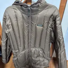 AIGLE フード付きブラウンダウンジャケット