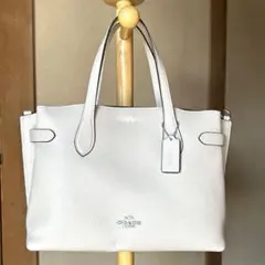 未使用品】COACH パヴェ キャリーオール スムースカーフレザー 36585 