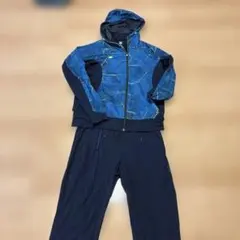 DESCENTE ジャージ上下セット 50/L 青・黒