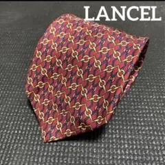 LANCEL ネクタイ チェーンパターン