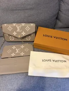 LOUIS VUITTON 鎖袋・費莉絲 塗鴉鏈條錢包