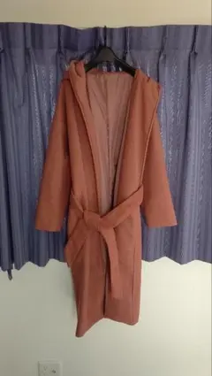 ☆デュラス　フェイクウールガウンコート　DURAS　ピンク☆