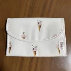 ジェラートピケ スヌーピー母子手帳ケース　アイス柄　Sサイズ