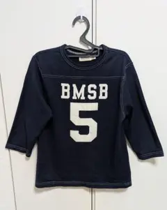 BEAMS BOY ネイビー5分丈 Tシャツ