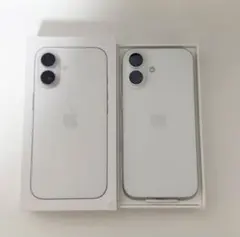 極美品 iPhone16 128gb本体 ホワイト フィルム付き - メルカリ