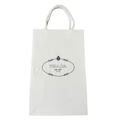【新品未使用】PRADA プラダ 正規店 ショッパー 紙袋 ホワイト 小