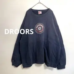 DROORS CLOTHING ロゴプリントスウェットシャツ USA製 L