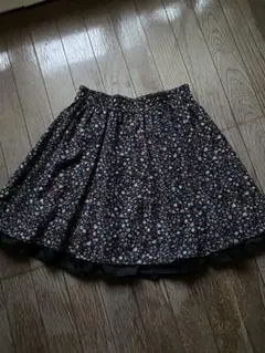ニッセン 花柄 フレア ミニスカート Mのサムネイル