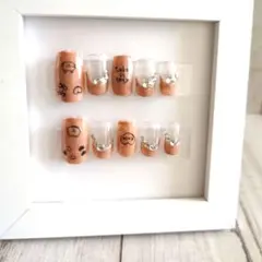 猫　クマ　ネイルチップ　ハンドメイド