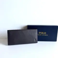 POLO RALPH LAUREN ポロラルフローレン レザー 長財布 ブラウン
