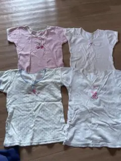 4枚セット ミキハウス 可愛い インナー 100 Tシャツ ノースリーブ タンク