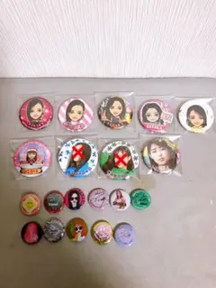 E-girls 缶バッチまとめ売り　レア　アイドル