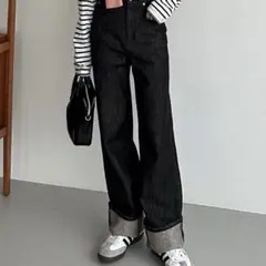 ロールアップデニム