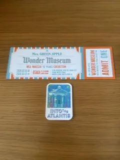 ミセスグリーンアップル Wonder Museum 記念チケット ステッカー