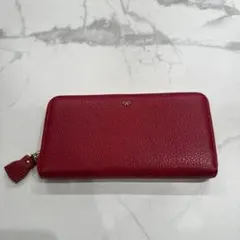 ANYA HINDMARCH ラウンドファスナー　長財布　レッドのサムネイル