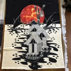 絵画　ネパール　布