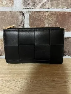 美品　高級羊革　おしゃれなニつ折り財布　本革イントレチャート　高見え