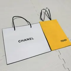 CHANEL FENDI ショップ袋 2点セット