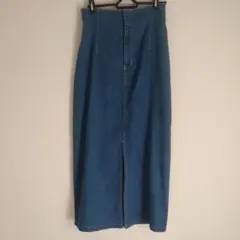 フロントスリットデニムスカート　美品のサムネイル
