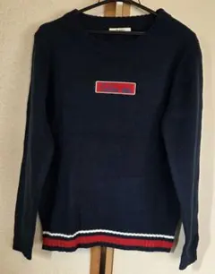 ネイビー 長袖ニットセーター165cm