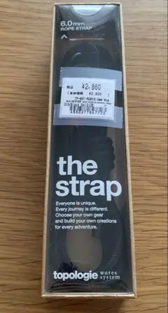 新品未使用　トポロジー　the strap 6.0㎜　ロープストラップ　黒
