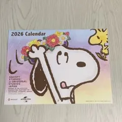 日本生命　2026年 スヌーピー 壁掛けカレンダー USJのサムネイル