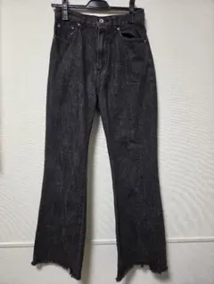 w closet ダブルクローゼット ブーツカットデニム ブラック Mのサムネイル