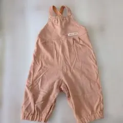 コムサフォセット　オレンジベージュ　オーバーオール　ロンパース 80〜90