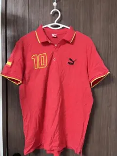 PUMA 赤 ポロシャツ サッカー