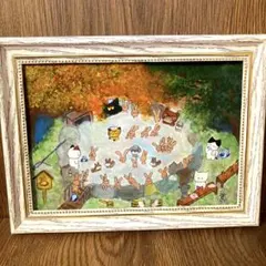 【原画】『トオボエ通り』（犬の絵画 チワワ パピヨン dogart） 原画】『トオボエ通り』（犬の絵画 チワワ パピヨン dogart） - メルカリ