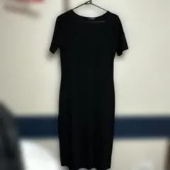 DAZY ブラック 半袖ロングワンピース XL