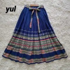 チャイハネ　yul エスニックプリント フレアスカート コットン　Aラインのサムネイル