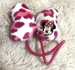ミニーマウス ヒョウ柄 ヘアゴム ミニーちゃん