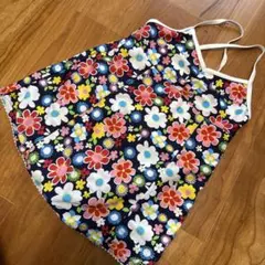 130女の子用花柄ワンピース水着セット