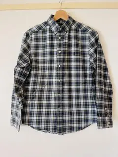 Ralph Lauren グリーン系チェック ボタンダウンシャツ