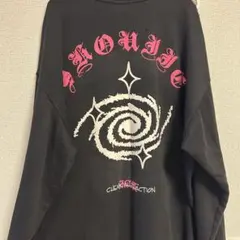 《平成・Y2K》ブラック オーバーサイズ 長袖シャツ トレーナー